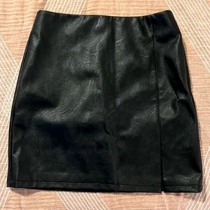 NET Topshop Faux Leather Skirt